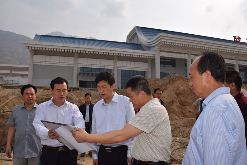 李東新調研市龍江公司項目建設工作