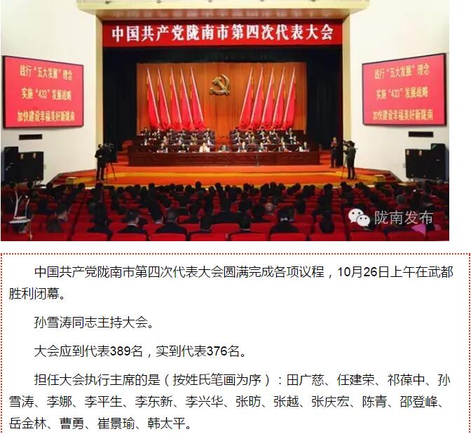 市第四次黨代會(huì)勝利閉幕！選出新一屆領(lǐng)導(dǎo)班子